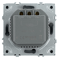 Выключатель карточный (механизм), STEKKER, 250В, 40А, серия Эмили, RSW40-5114-05, черный уголь, soft touch 50700