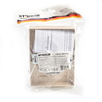 Розетка 2-местная с/з, STEKKER, PST16-9014-02, 250В, 16А с защитной шторкой, серия Эрна, слоновая кость 39240 Розетка 2-местная с/з, STEKKER, PST16-9014-02, 250В, 16А с защитной шторкой, серия Эрна, слоновая кость 39240