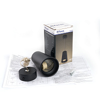 Светильник потолочный Feron ML1858 Barrel BELL levitation на подвесе1,7 м ,MR16 35W 230V, черный 48421 Светильник потолочный Feron ML1858 Barrel BELL levitation на подвесе1,7 м ,MR16 35W 230V, черный 48421