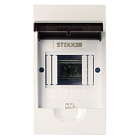 Бокс встраиваемый STEKKER EBX50-5/04-50 4 модуля, пластик, серия ArcaLight 50518