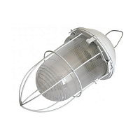 Светильник НСП 02-100-003 313х170х170мм, E27 max 100 Вт, стальной корпус, стекло, решетка, IP54, белый 53174