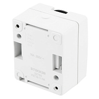 Розетка 1-местная с крышкой с/з STEKKER, PST16-11-54, пластик АВS, 250В, 16А, IP54, серый/графит 32755