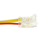 Соединитель лента-блок питания 12мм для CCT COB ленты шириной 10 мм, LD173  Артикул 52004