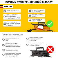 Удлинитель-шнур на рамке 1-местный б/з Stekker, HM02-02-30, 30м, 2*0,75, серия Home, оранжевый (TEH303-141) 39492 Удлинитель-шнур на рамке 1-местный б/з Stekker, HM02-02-30, 30м, 2*0,75, серия Home, оранжевый (TEH303-141) 39492