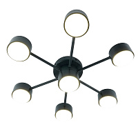 Светильник потолочный GX53 15Wx7, 230V, черный, AL269 GELA  Feron 53100