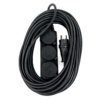 PRF03-31-3-20 Удлинитель 3-местный с/з КГ 3*1,5мм2, IP44, 20м, 16A, серия Professional 50348