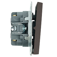 Переключатель перекрестный 2-клавишный (механизм), STEKKER, 250В, 10А, серия Эмили, RSW10-5111-09, антрацит, soft touch 50164