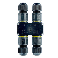 Соединитель-коннектор для проводов H 3-контактный LD558 STEKKER, водонепрониц. пружинный контакт 50560