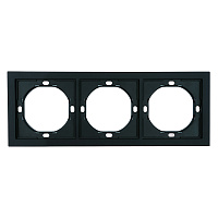 Рамка 3-местная, STEKKER, серия Мия, PFR00-3003-05, черный бархат 50463