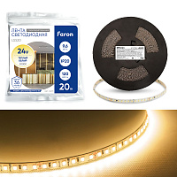 Светодиодная лента Feron LS520 стабилизированная, 120SMD(2835)/м 11Вт/м 24V 20000*10*1.22мм 3000К IP20 Светодиодная лента Feron LS520 стабилизированная, 120SMD(2835)/м 11Вт/м 24V 20000*10*1.22мм 3000К IP20