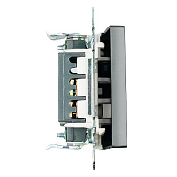 Переключатель 1-клавишный (механизм), STEKKER GLS10-7105-05, 250V, 10А, серия Катрин, черный 39604 Переключатель 1-клавишный (механизм), STEKKER GLS10-7105-05, 250V, 10А, серия Катрин, черный 39604