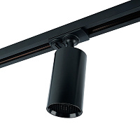 Светильник Feron AL198 трековый однофазный на шинопровод под лампу GU10, черный с антибликовой сеточкой  Артикул 48940