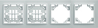 Рамка 4-местная горизонтальная STEKKER, PPFR00-9004-01, серия Эрна, белый 39057 Рамка 4-местная горизонтальная STEKKER, PPFR00-9004-01, серия Эрна, белый 39057