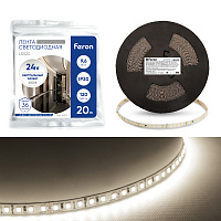 Светодиодная лента Feron LS520 стабилизированная, 120SMD(2835)/м 11Вт/м 24V 20000*10*1.22мм 4000К IP20 Светодиодная лента Feron LS520 стабилизированная, 120SMD(2835)/м 11Вт/м 24V 20000*10*1.22мм 4000К IP20