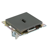 Розетка HDMI 2.1, Type A (механизм), серия Катрин, графит, GLS00-7118-06 50059 Розетка HDMI 2.1, Type A (механизм), серия Катрин, графит, GLS00-7118-06 50059