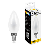 Лампа светодиодная Feron LB-713 Свеча E14 11W 230V 2700K 38005 Лампа светодиодная Feron LB-713 Свеча E14 11W 230V 2700K 38005