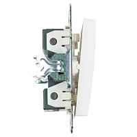 Выключатель 2-клавишный c индикатором (механизм), STEKKER GLS10-7102-01, 250В, 10А, серия Катрин, белый 39301 Выключатель 2-клавишный c индикатором (механизм), STEKKER GLS10-7102-01, 250В, 10А, серия Катрин, белый 39301