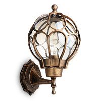 Светильник садово-парковый Feron PL3801  круглый на стену вверх 60W 230V E27, черное золото 11350 Светильник садово-парковый Feron PL3801  круглый на стену вверх 60W 230V E27, черное золото 11350