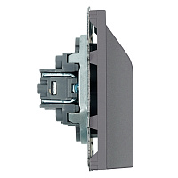 Кабельный вывод ( механизм), Stekker, серия Эмили, платиново-серый, soft-touch, RST00-5119-10  50222