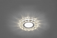 Светильник встраиваемый с белой LED подсветкой Feron CD912 потолочный MR16 G5.3 прозрачный Светильник встраиваемый с белой LED подсветкой Feron CD912 потолочный MR16 G5.3 прозрачный