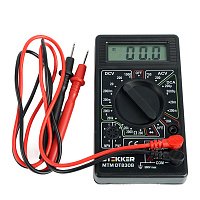 MTM DT830B Мультиметр цифровой, портативный,1999 отсчетов, батарея крона, ручная регулировка, черный, TM STEKKER MTM DT830B Мультиметр цифровой, портативный,1999 отсчетов, батарея крона, ручная регулировка, черный, TM STEKKER