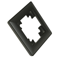 Рамка STEKKER, PFR00-7001-06 1-местная, пластик, серия Катрин,графит 39807 Рамка STEKKER, PFR00-7001-06 1-местная, пластик, серия Катрин,графит 39807