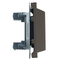 Кабельный вывод (механизм), STEKKER, серия Эмили, RST00-5119-09, антрацит, soft touch 50363