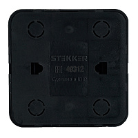 Розетка RJ-45 открытой установки, 1-местная, STEKKER, серия София, черный, MST00-20-02  49312 Розетка RJ-45 открытой установки, 1-местная, STEKKER, серия София, черный, MST00-20-02  49312