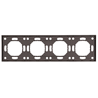 Рамка STEKKER, PFR00-5004-09 4-местная, серия Эмили, антрацит, soft touch 49939