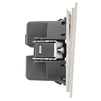 Выключатель 3-клавишный (механизм), STEKKER, 250В, 10А, серия Мия, RSW10-3108-08, пудровый жемчуг 50474