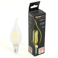 Лампа светодиодная Feron.PRO LB-1218 Свеча на ветру E14 1280LM 8W 175-265V 2700K 51265 Лампа светодиодная Feron.PRO LB-1218 Свеча на ветру E14 1280LM 8W 175-265V 2700K 51265