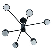 Светильник потолочный GX53 15Wx6, 230V, черный, AL270 GELA  Feron 53102