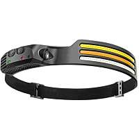 Фонарь налобный FERON TH2316 c аккумулятором 5W, 1200mAh IP44, USB type-C, ABS пластик, резина  52110