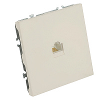Розетка компьютерная 1-местная RJ-45 (механизм), серия Эмили, RST00-5117-08, кашемир, soft touch 49899 Розетка компьютерная 1-местная RJ-45 (механизм), серия Эмили, RST00-5117-08, кашемир, soft touch 49899