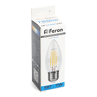 Лампа светодиодная Feron LB-66 Свеча E27 7W 230V 6400K 38272 Лампа светодиодная Feron LB-66 Свеча E27 7W 230V 6400K 38272