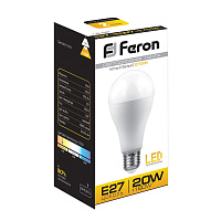 Лампа светодиодная Feron LB-98 Шар E27 20W 175-265V 2700K 25787 Лампа светодиодная Feron LB-98 Шар E27 20W 175-265V 2700K 25787