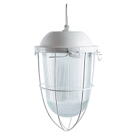 Светильник НСП 41-200-003 345х185х185мм, E27 max 200 Вт, стальной корпус, стекло, решетка, IP54, белый 53175