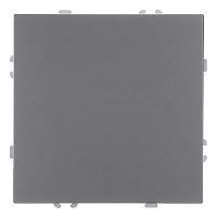 Выключатель 1-клавишный (механизм), STEKKER, 250В, 10А, серия Эмили, RSW10-5103-10,  платиново-серый, soft touch 49943