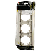 Рамка STEKKER, PFR00-7003-02 3-местная, пластик, серия Катрин, шампань 39804 Рамка STEKKER, PFR00-7003-02 3-местная, пластик, серия Катрин, шампань 39804