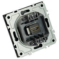 Розетка HDMI 2.0 Type A (механизм), серия Эмили, STEKKER, RST00-5118-05, черный уголь, soft touch 50171 Розетка HDMI 2.0 Type A (механизм), серия Эмили, STEKKER, RST00-5118-05, черный уголь, soft touch 50171