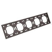 Рамка STEKKER, PFR00-5005-09 5-местная, серия Эмили, антрацит, soft touch 49940