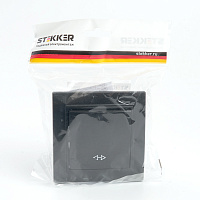 Переключатель перекрестный 1-клавишный STEKKER  PSW10-9009-03, 250В, 10А, серия Эрна, черный 39927 Переключатель перекрестный 1-клавишный STEKKER  PSW10-9009-03, 250В, 10А, серия Эрна, черный 39927