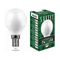 Лампа светодиодная SAFFIT SBG4507 Шарик E14 7W 230V 4000K 55035 Лампа светодиодная SAFFIT SBG4507 Шарик E14 7W 230V 4000K 55035