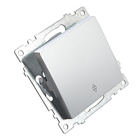 Переключатель 1-клавишный (механизм), STEKKER GLS10-7105-03, 250V, 10А, серия Катрин, серебро 39576 Переключатель 1-клавишный (механизм), STEKKER GLS10-7105-03, 250V, 10А, серия Катрин, серебро 39576