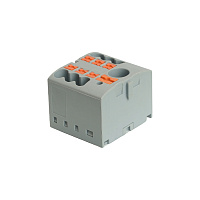 LD580 PTFIX 6-06/25 Зажим блочный PT распред. на 6 точ,сеч 2,5 мм2,690V,41А, интегр.1 точка,серый 49747 LD580 PTFIX 6-06/25 Зажим блочный PT распред. на 6 точ,сеч 2,5 мм2,690V,41А, интегр.1 точка,серый 49747