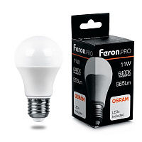 Лампа светодиодная Feron.PRO LB-1011 Шар E27 11W 175-265V 6400K 38031 Лампа светодиодная Feron.PRO LB-1011 Шар E27 11W 175-265V 6400K 38031
