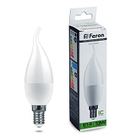 Лампа светодиодная Feron LB-970 Свеча на ветру E14 13W 175-265V 4000K 38113 Лампа светодиодная Feron LB-970 Свеча на ветру E14 13W 175-265V 4000K 38113