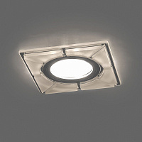 Светильник встраиваемый с LED подсветкой Feron CD994 потолочный MR16 G5.3 белый матовый, хром Светильник встраиваемый с LED подсветкой Feron CD994 потолочный MR16 G5.3 белый матовый, хром